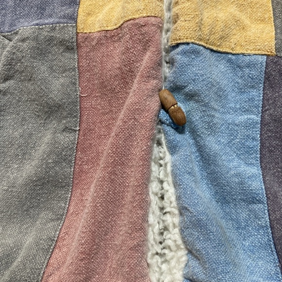 Thick Patchwork Boho Coat S/M - Picture 10 of 15